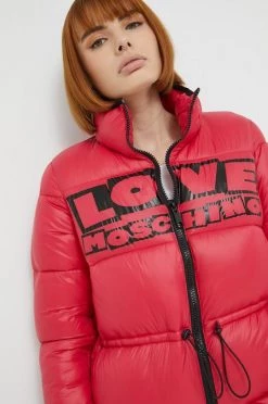 Γυναικεία Μακριά μπουφάν Μπουφάν Love Moschino κόκκινο, -Love Moschino Κατάστημα unnamed file 727