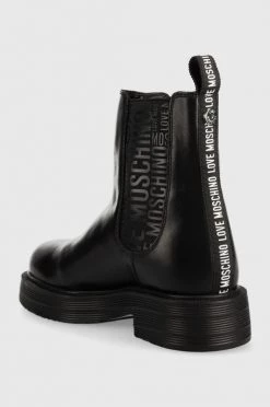 Γυναικεία Μποτάκια Δερμάτινες μπότες τσέλσι Love Moschino χρώμα: μαύρο, -Love Moschino Κατάστημα unnamed file 748