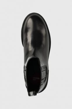 Γυναικεία Μποτάκια Δερμάτινες μπότες τσέλσι Love Moschino χρώμα: μαύρο, -Love Moschino Κατάστημα unnamed file 749