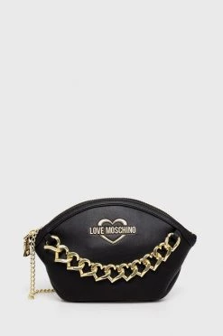 Γυναικεία Τσαντάκια μέσης Τσάντα φάκελος Love Moschino μαύρο