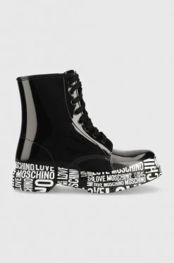 Γυναικεία Γαλότσες Ουέλλινγκτον Love Moschino μαύρο,