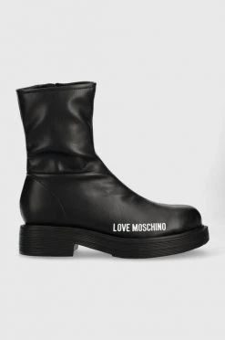 Γυναικεία Μποτάκια Love Moschino μαύρο,