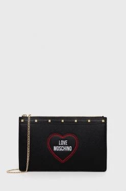 Γυναικεία Τσάντες χειρός Τσάντα συμπλέκτη Love Moschino μαύρο