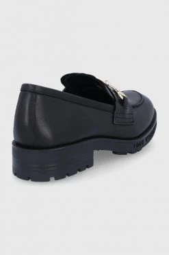 Γυναικεία Μοκασίνια Δερμάτινα μοκασίνια Love Moschino χρώμα: μαύρο -Love Moschino Κατάστημα unnamed file 863