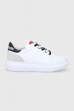 Γυναικεία Sneakers Δερμάτινα παπούτσια Love Moschino άσπρο