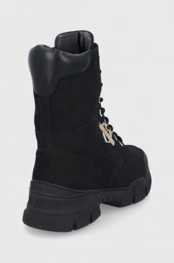 Γυναικεία Μποτάκια Workers σουέτ Love Moschino χρώμα: μαύρο -Love Moschino Κατάστημα unnamed file 923